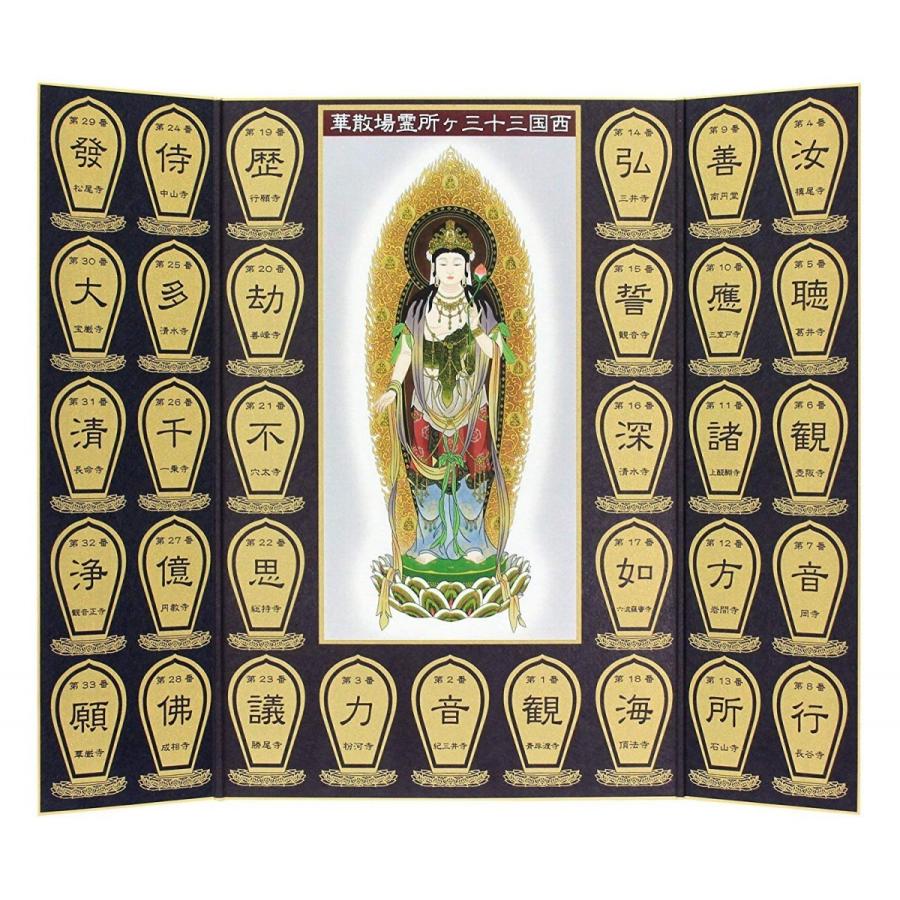 西国三十三ヶ所 散華額A 散華台紙 セット : 株式会社仙福南陽堂 巡拝