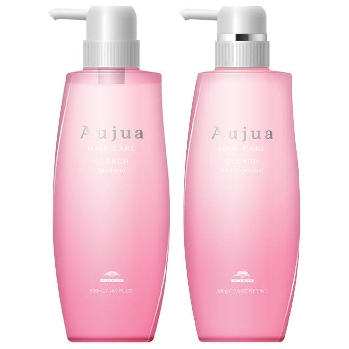 Aujua ミルボン オージュア QU クエンチ シャンプーv 500mL ＆ ヘア