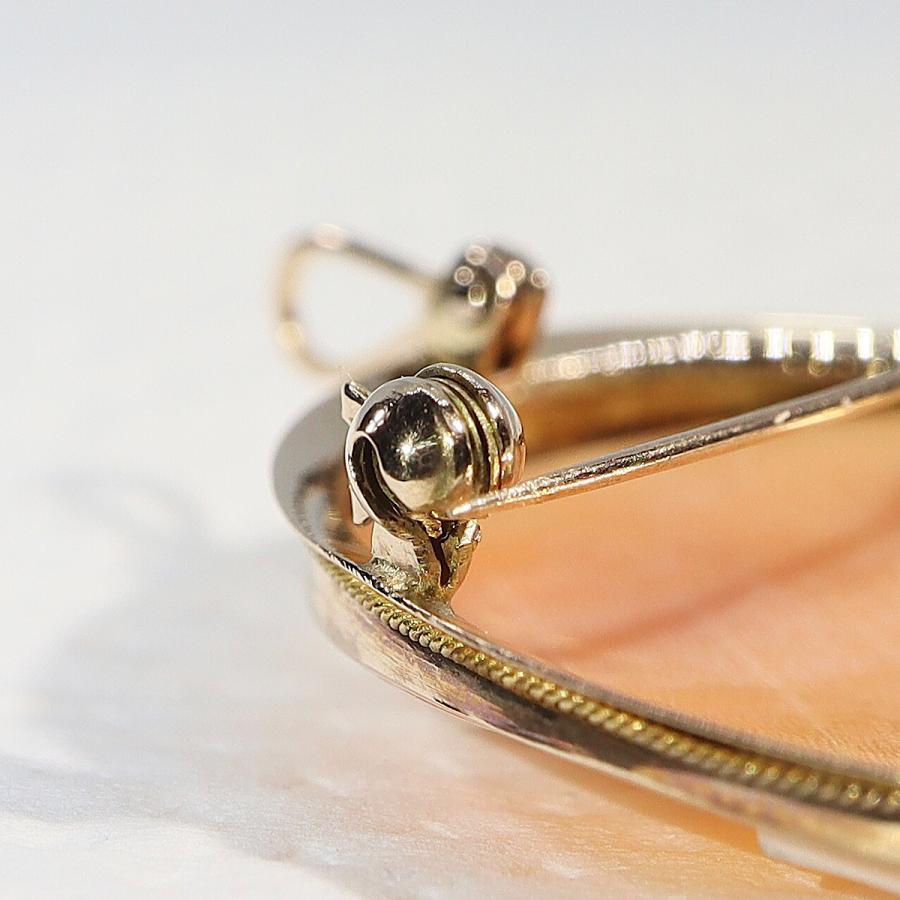 585(K14) カメオブローチ ペンダントトップ兼用 ネックレス 2WAY 中古