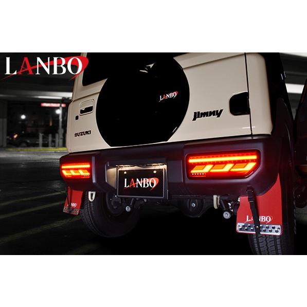 ランボ（LANBO）LED テールランプ レッドレンズ/インナーブラック