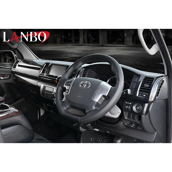 LANBO(ランボ) オリジナル ステアリング D型ガングリップ ハイエース