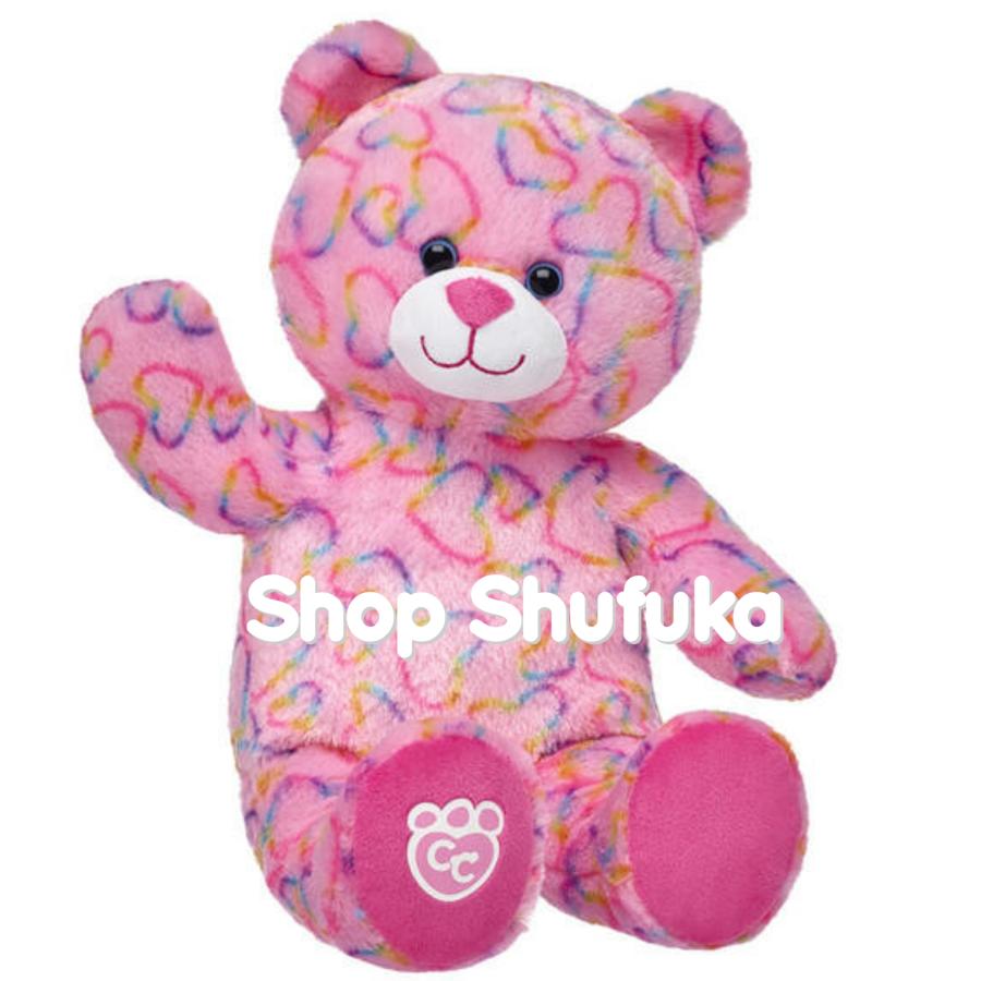 ビルドアベア レインボー スマイル ベア ぬいぐるみ カラフル ハート