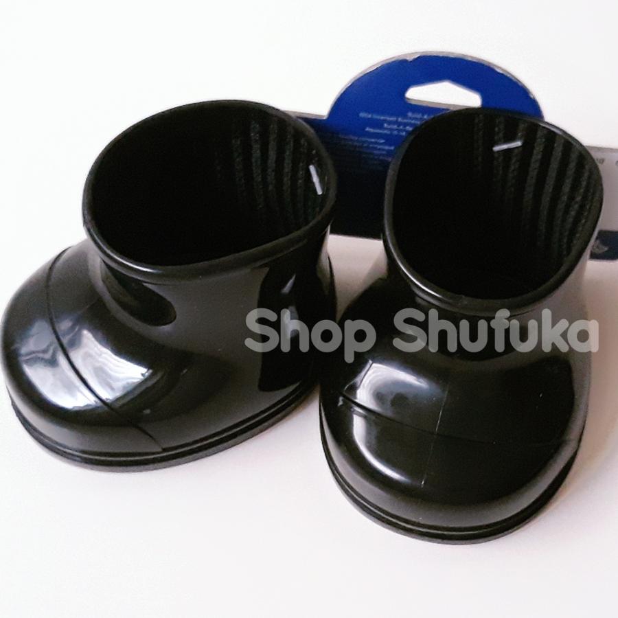 ビルドアベア 長靴 レインブーツ 黒 足サイズ 9.5cm ぬいぐるみ