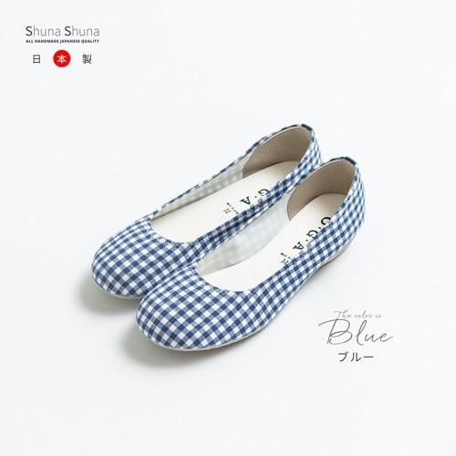 Shuna Shuna（シュナシュナ） パンプス ギンガム チェック ぺたんこ