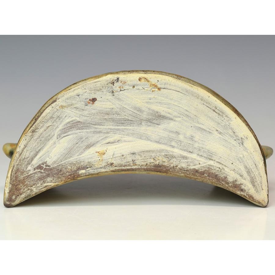 趣楽】 人間国宝 金城次郎作 魚文抱瓶 酒器 本物保証 V1351 : 趣楽堂