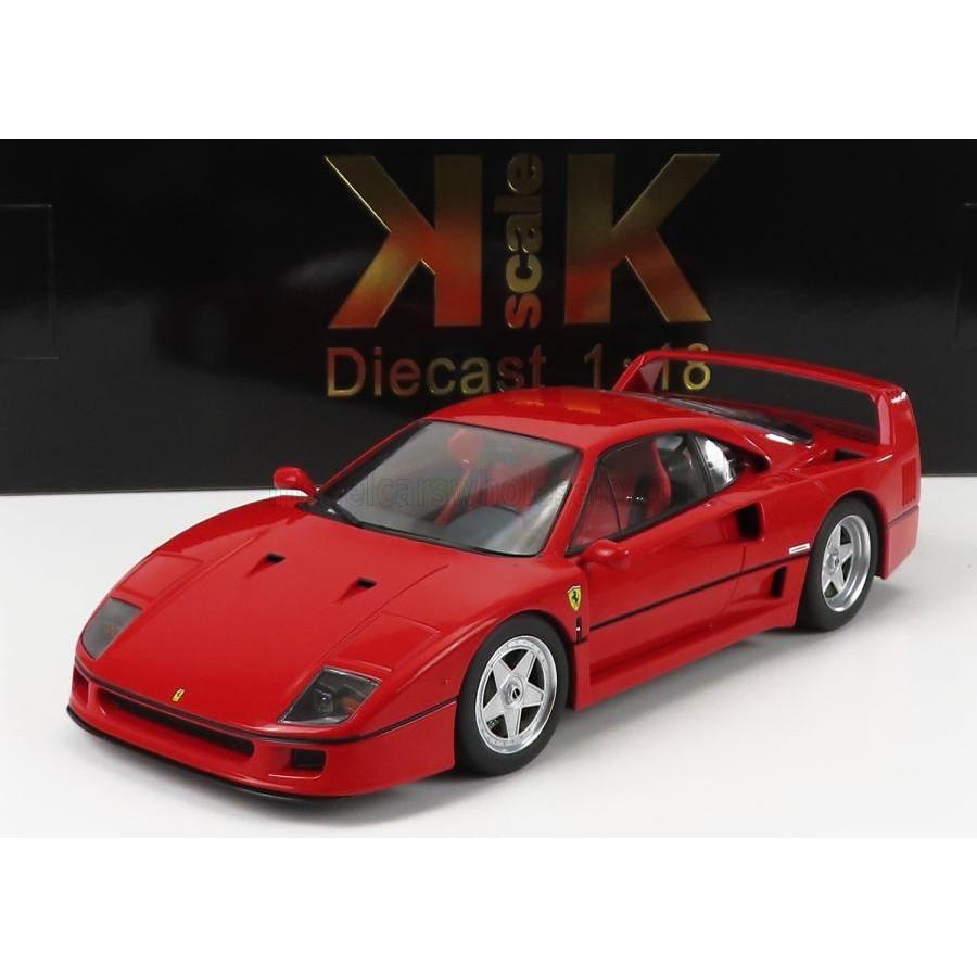KKスケール 1/18 フェラーリ F40 1987 レッド ダイキャストモデル 非