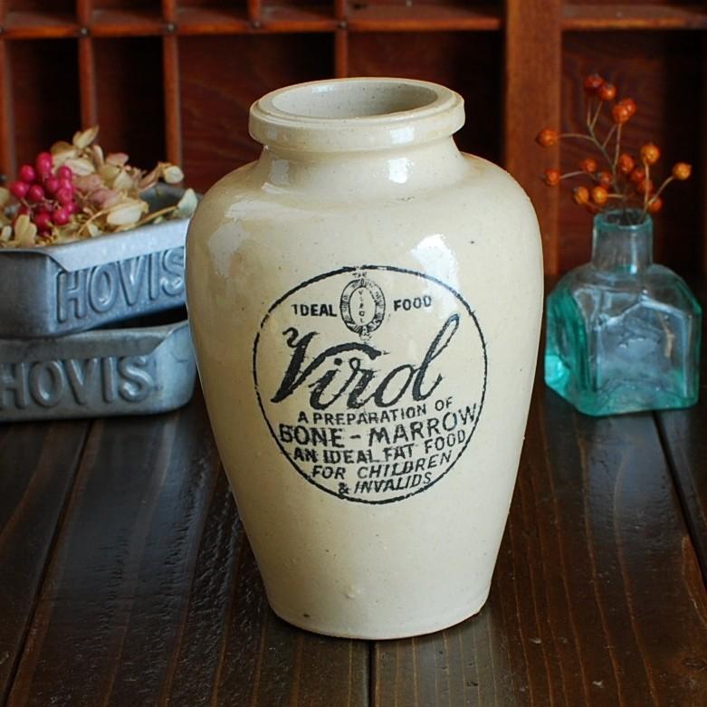 特価提供品】VIROL ヴァイロール 陶器ボトル Lサイズ イギリス