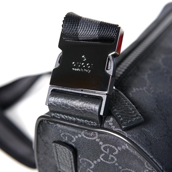 GUCCI（グッチ） メンズ ナイロン GG柄 ボディーバッグ ウェストポーチ