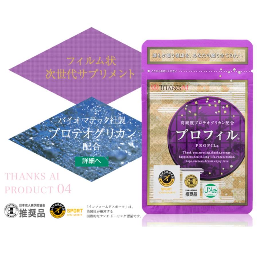 サンクスアイ プロフィル 4袋セット プロテオグリカン 賞味期限2024.04