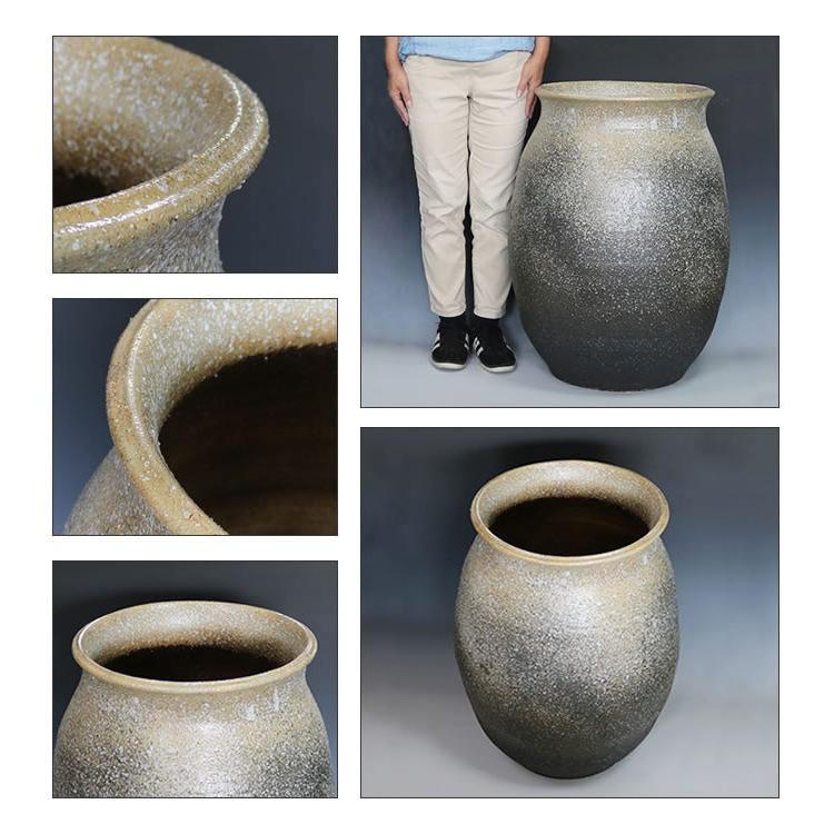 大壺 傘立て 花入れ 陶器 大型 おしゃれ 信楽焼 傘入れ 花瓶 モダン