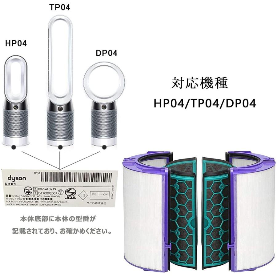 Dyson（ダイソン） 交換用フィルター DP04 TP04 HP04 TP05 HP05 空気