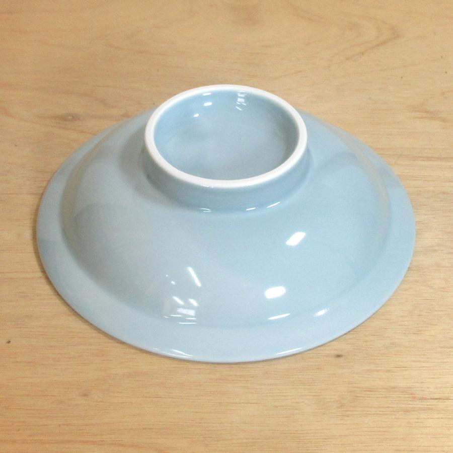 皿 6.0丸高台皿 チャーハン皿 18cm 480cc 青磁 青彩 中華食器 おしゃれ