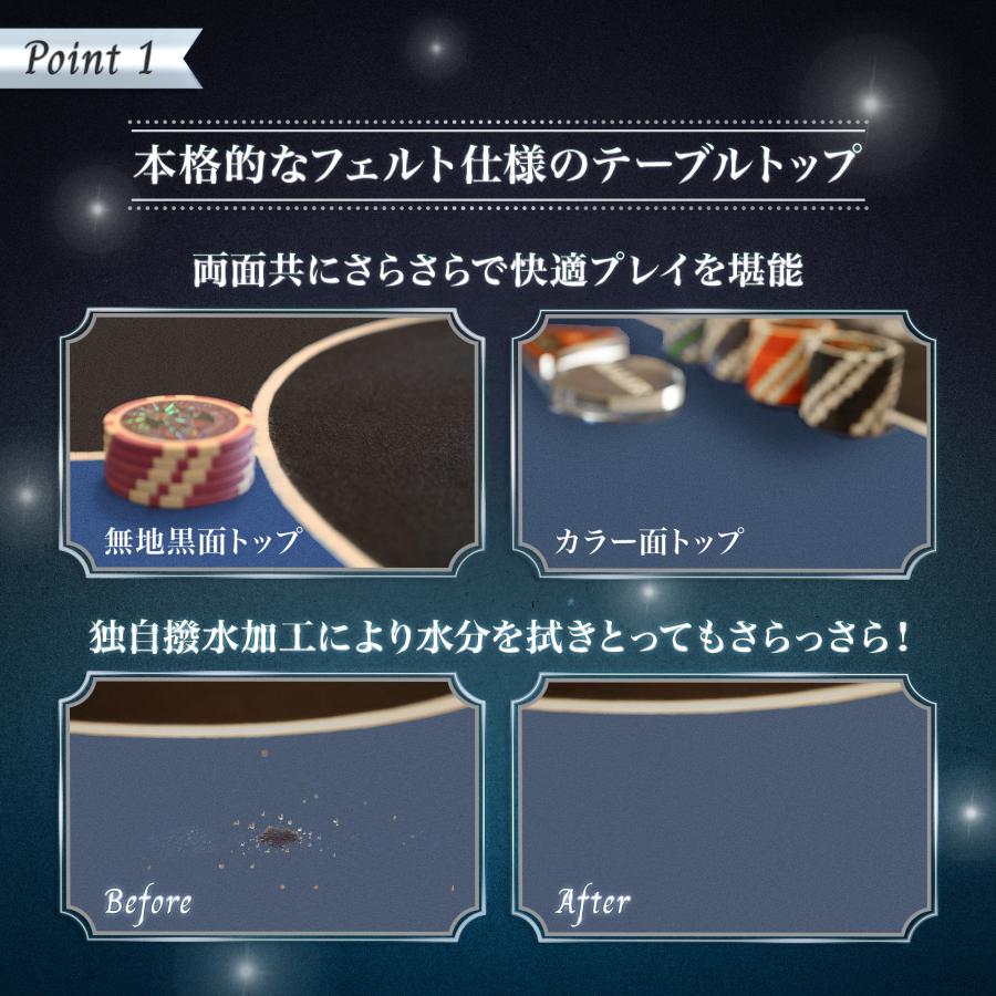 P2倍!】 TiltPlay ポーカーテーブル 折りたたみ 10人対応 家庭用 業務