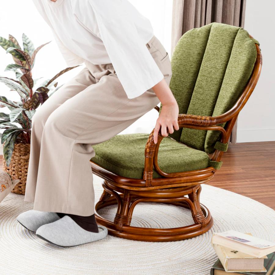 ラタンチェア NTR203 ミドル【ホームズ オリジナル】 (玄関先お