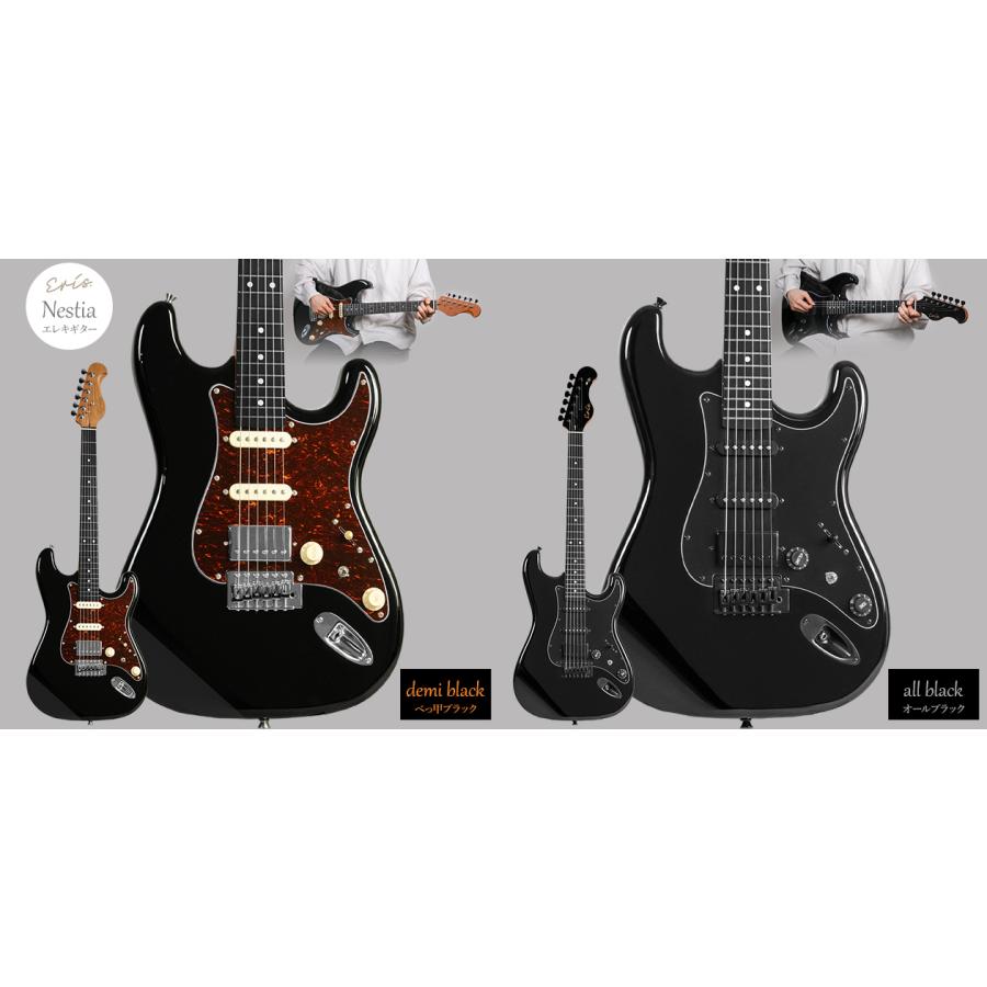 Eris. エリス Nestia エレキギター ローステッドメイプルネック SSH