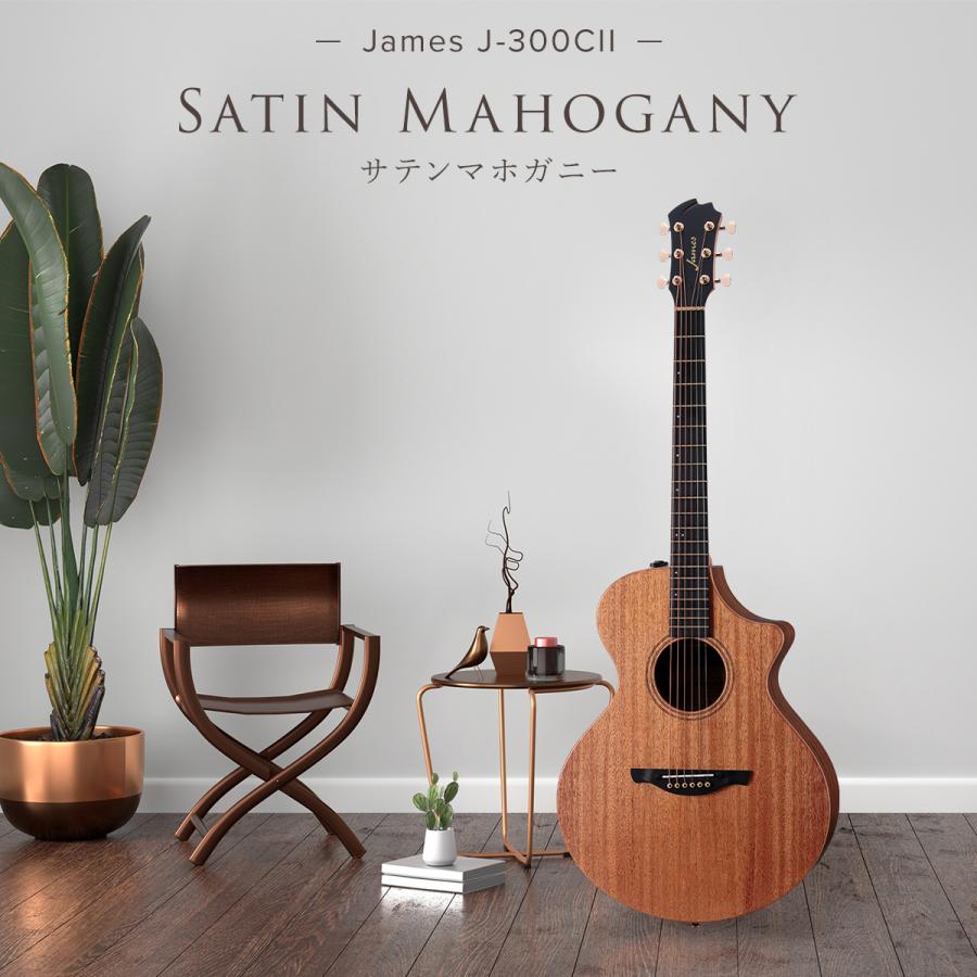 ジェームス（James） J-300CII エレアコ 生音エフェクト トップ単板