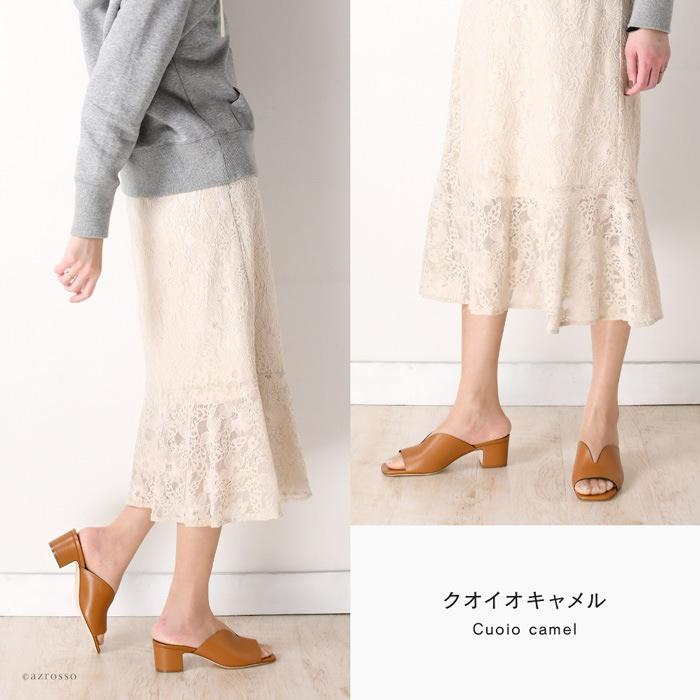 FABIO RUSCONI（ファビオルスコーニ） サンダル レディース 黒 太