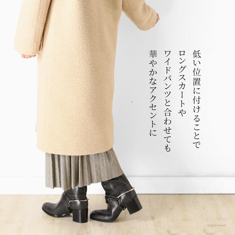 SARTORE（サルトル） ロングブーツ 黒 レディース ジョッキーブーツ 本