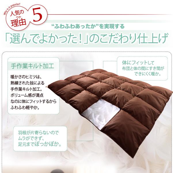 新品 羽根布団8点セット SD セミダブルセット ベッドタイプ ブラウン 3