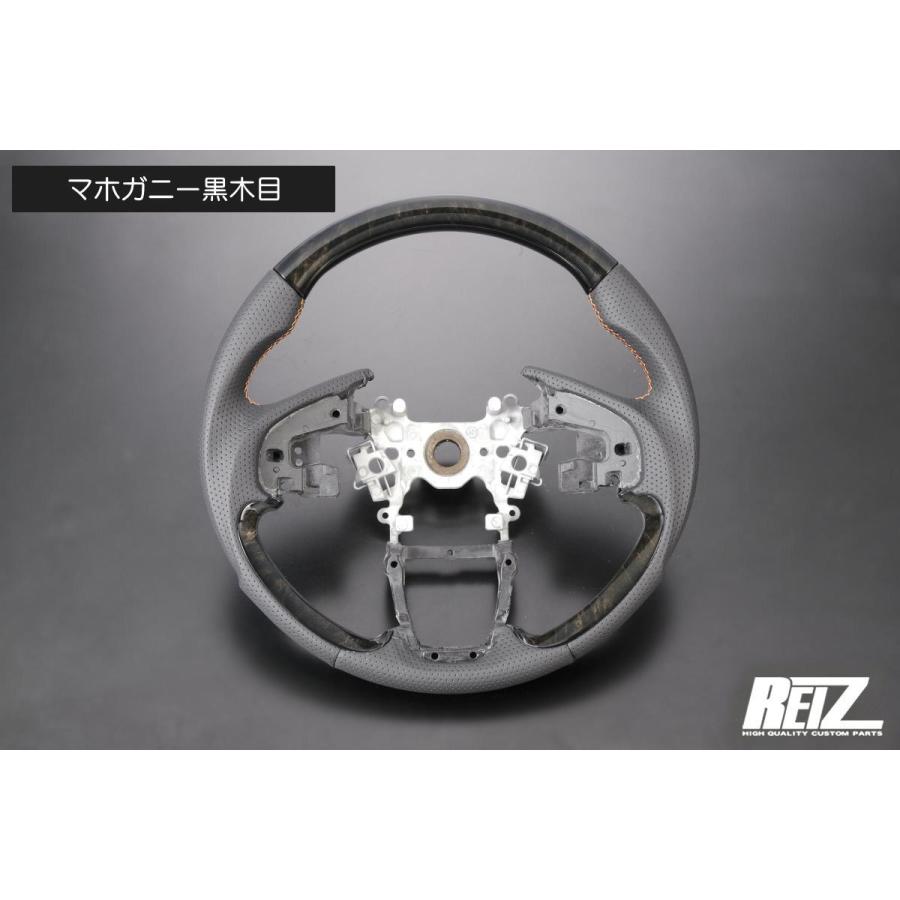 N-WGN マホガニー黒木目×橙ステッチ JH3 JH4 N-WGNカスタム コンビ