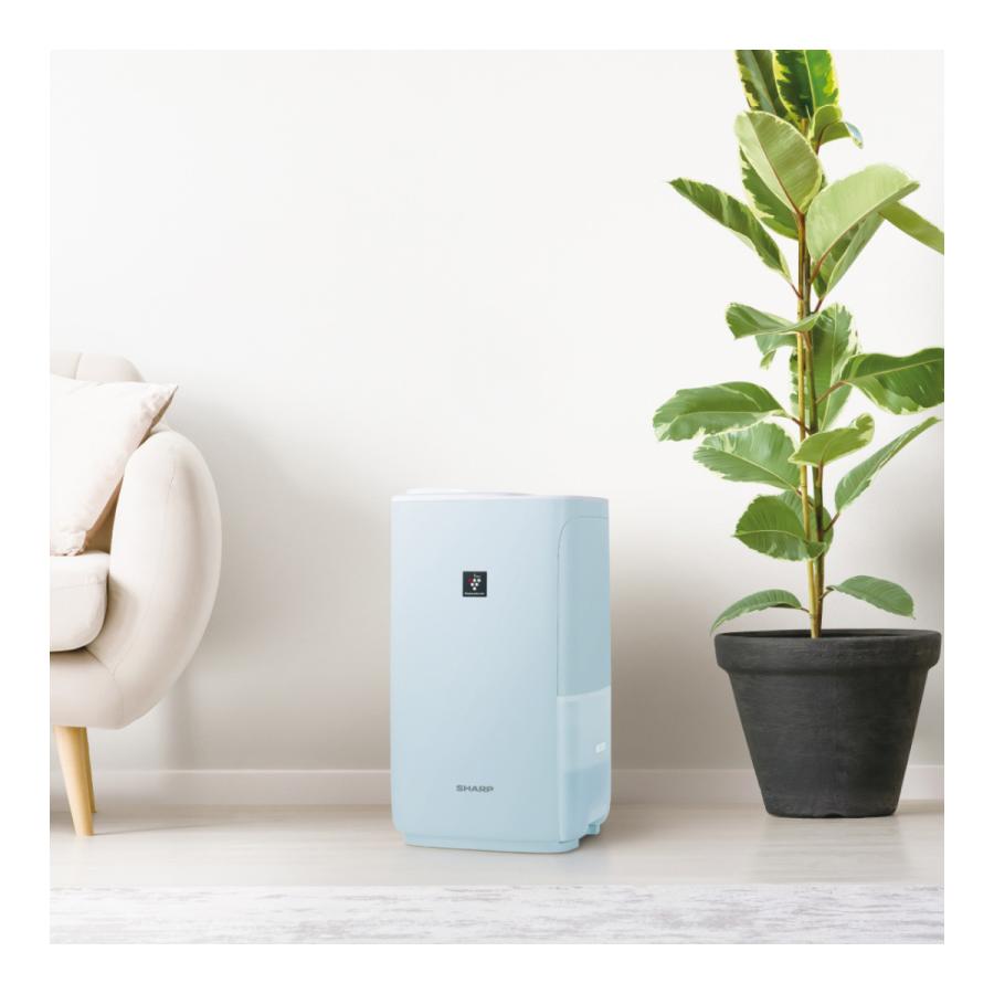 プラズマクラスター シャープ ハイブリット式 加湿器 モイストブルー