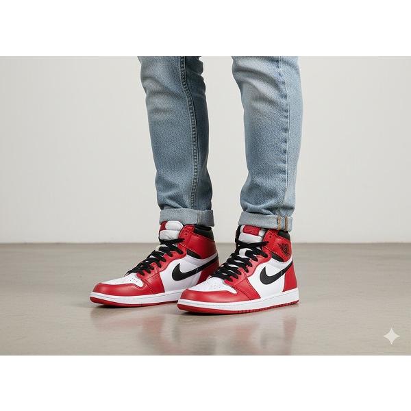 NIKE（ナイキ） 555088-101 エアジョーダン1 シカゴ 2015 レトロ ハイ