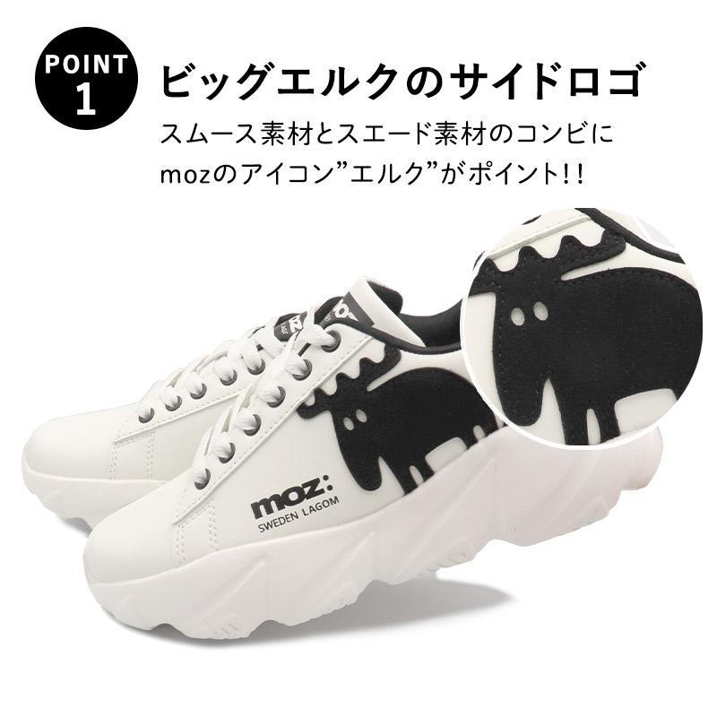 moz（モズ） スニーカー レディース 軽量 厚底 疲れない 歩きやすい 靴