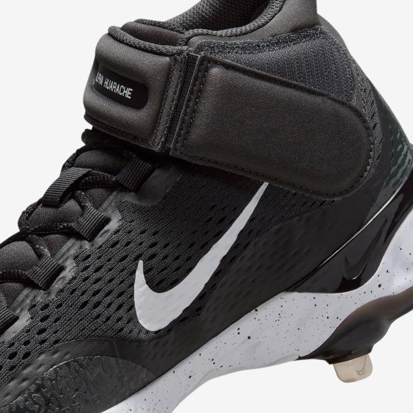 NIKE（ナイキ） NIKE Alpha Huarache Elite 4 Mid Black/Dark Smoke