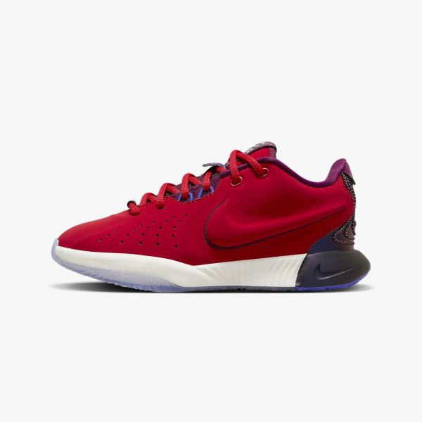 レブロン（NIKE） NIKE Lebron XXI SE GS Track Red/Ivory/Bordeaux