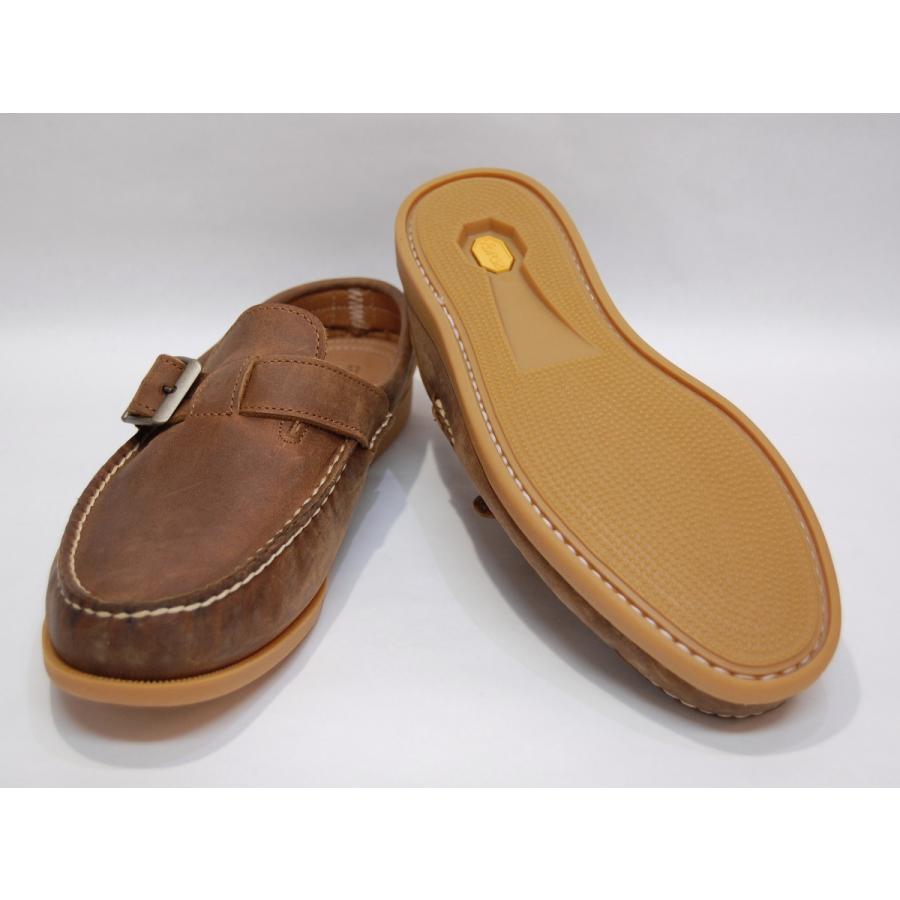 EASYMOC buckle slip-on loafer honey イージーモック バックル