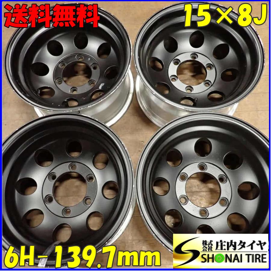 4本SET 会社宛 送料無料 15×8J ミッキートンプソン アルミ 6穴 PCD
