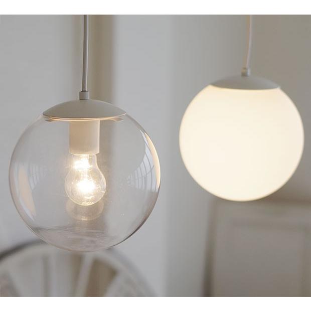 村上工作所 ガラス ペンダントライト ボール型 丸型 クリア ホワイト