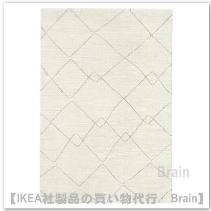 イケア（IKEA） TVERSTED/トヴェルステド ラグ パイル短133x195 cm