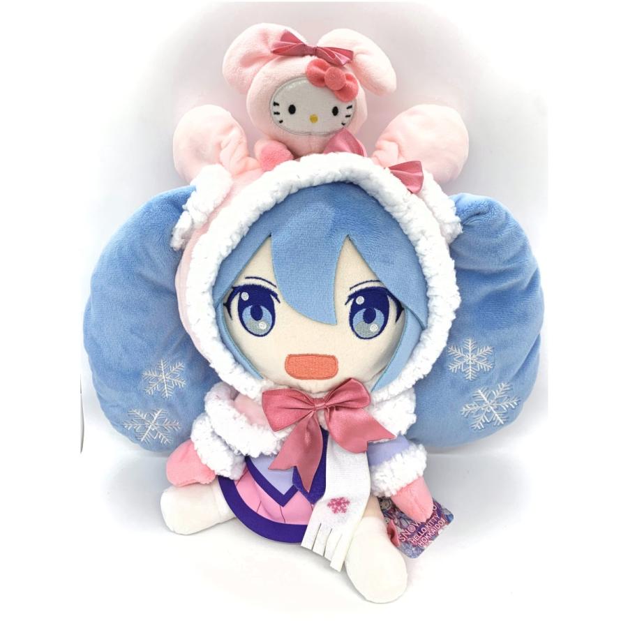 ご当地雪ミク 2020 北海道限定雪ミク×雪うさぎキティちゃん ぬいぐるみ