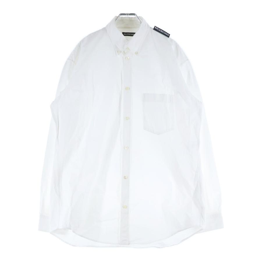 BALENCIAGA（バレンシアガ） ショルダーロゴ ボタンダウン コットン
