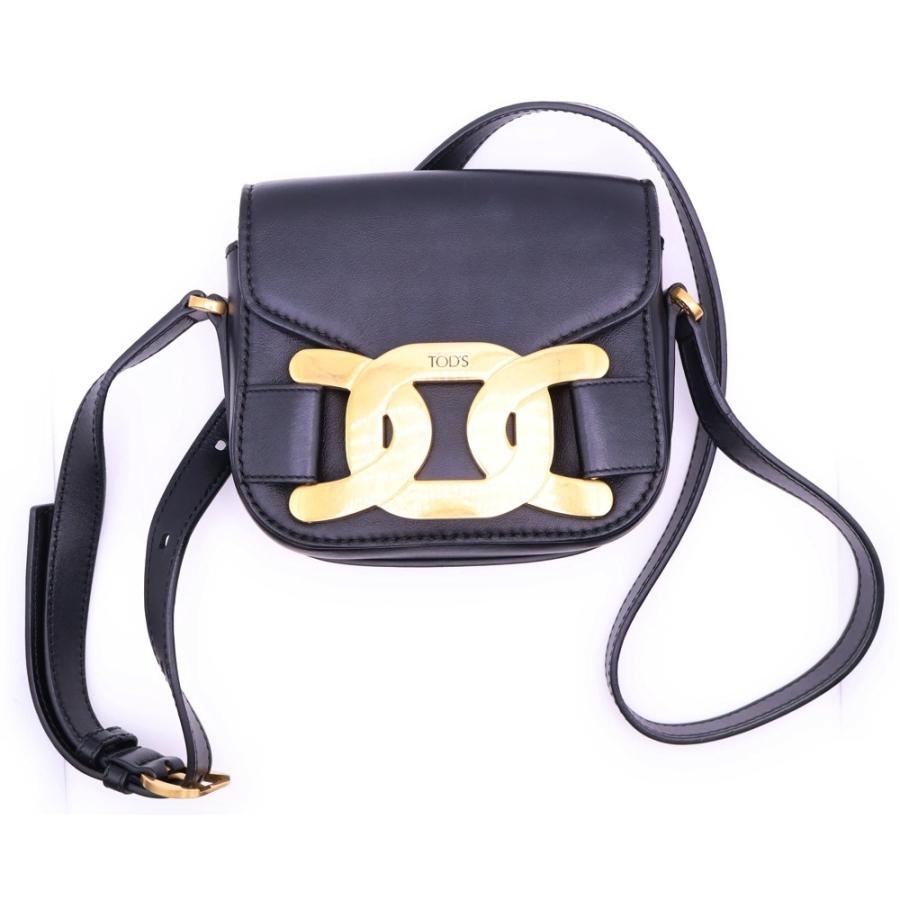 TOD'S（トッズ） ケイト ショルダーバッグ ブラック ゴールド金具
