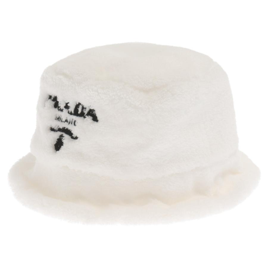 PRADA（プラダ） テリークロスバケットハット フロントロゴ フリース