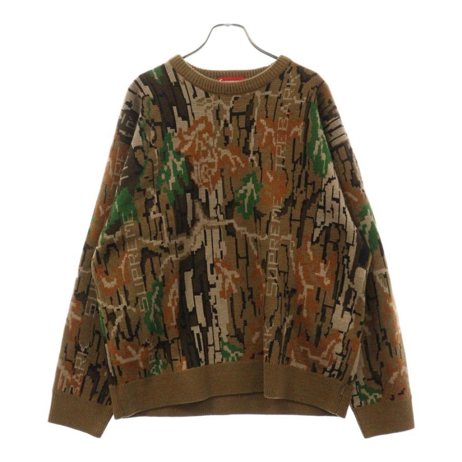Supreme（シュプリーム） 22AW Trebark Camo Sweater カモ柄 クルー
