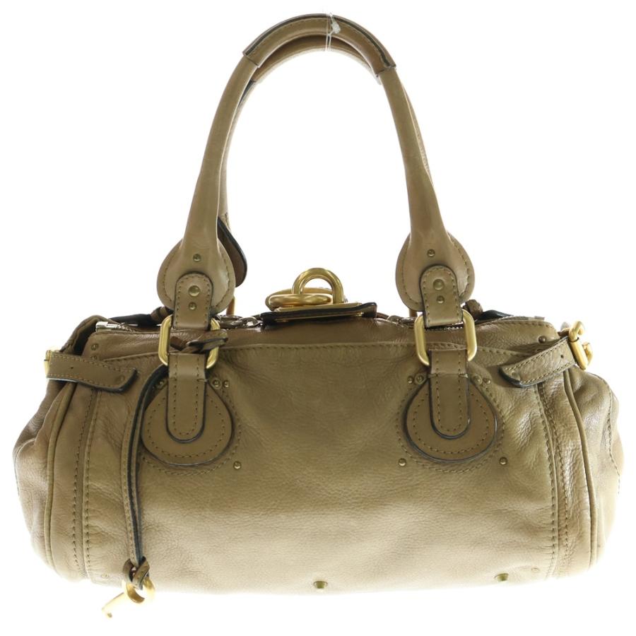 Chloe（クロエ） パディントン キャメル レザー ハンドバッグ : BRING