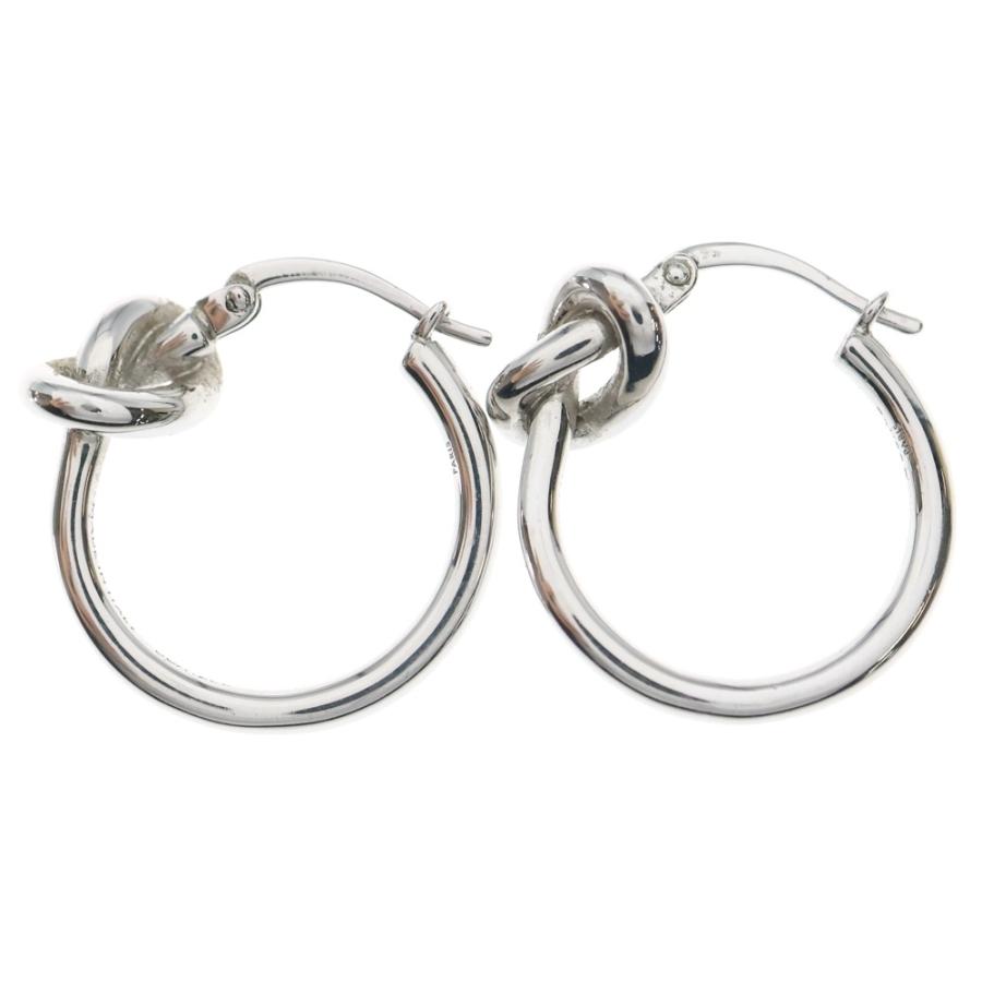 CELINE（セリーヌ） ノットスモール フープピアス シルバー : BRING