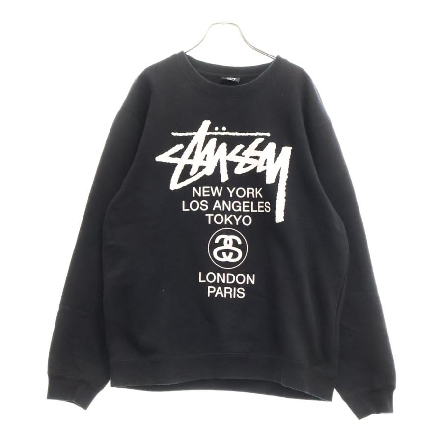STUSSY（ステューシー） WORLD TOUR CREW ワールドツアー クルーネック