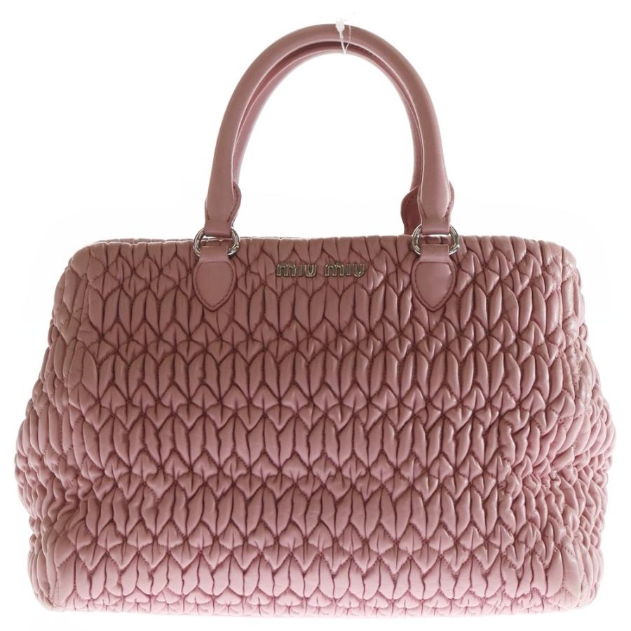 miumiu ミュウミュウ マテラッセ ナッパクリスタル ハンドバッグ