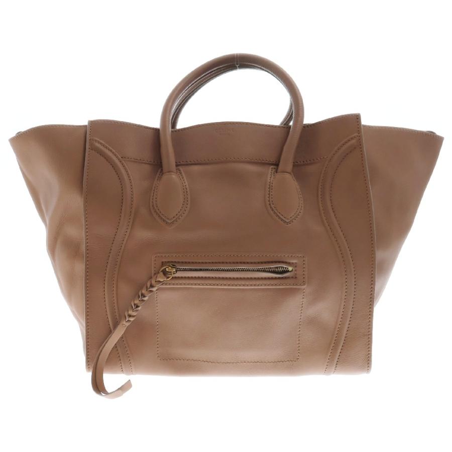 CELINE（セリーヌ） スクエア ラゲージ ファントム ブラウン レザー