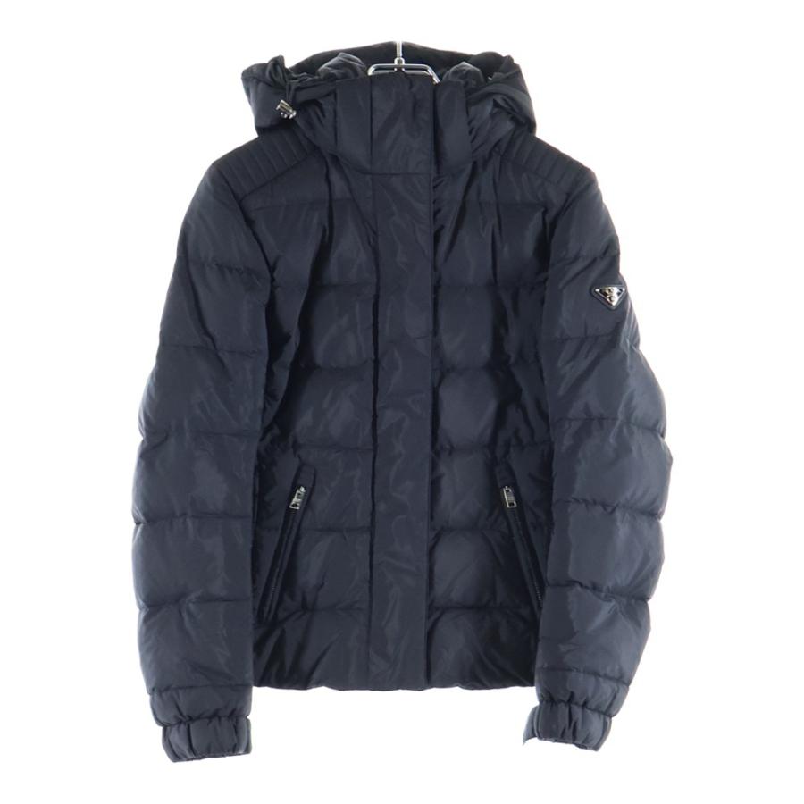 PRADA（プラダ） 21AW トライアングルロゴプレート フーデッド ジップ