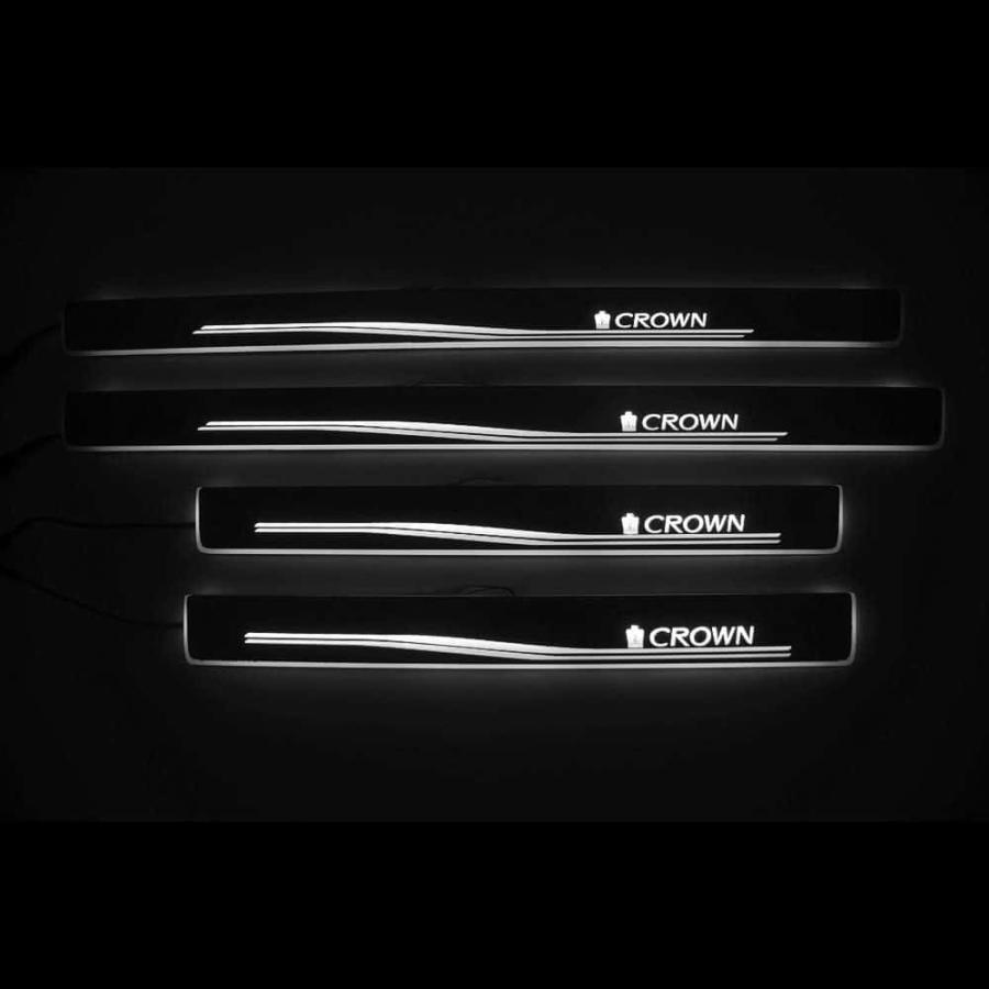 CROWN（クラウン）220系210系200系180系スカッフプレートLED