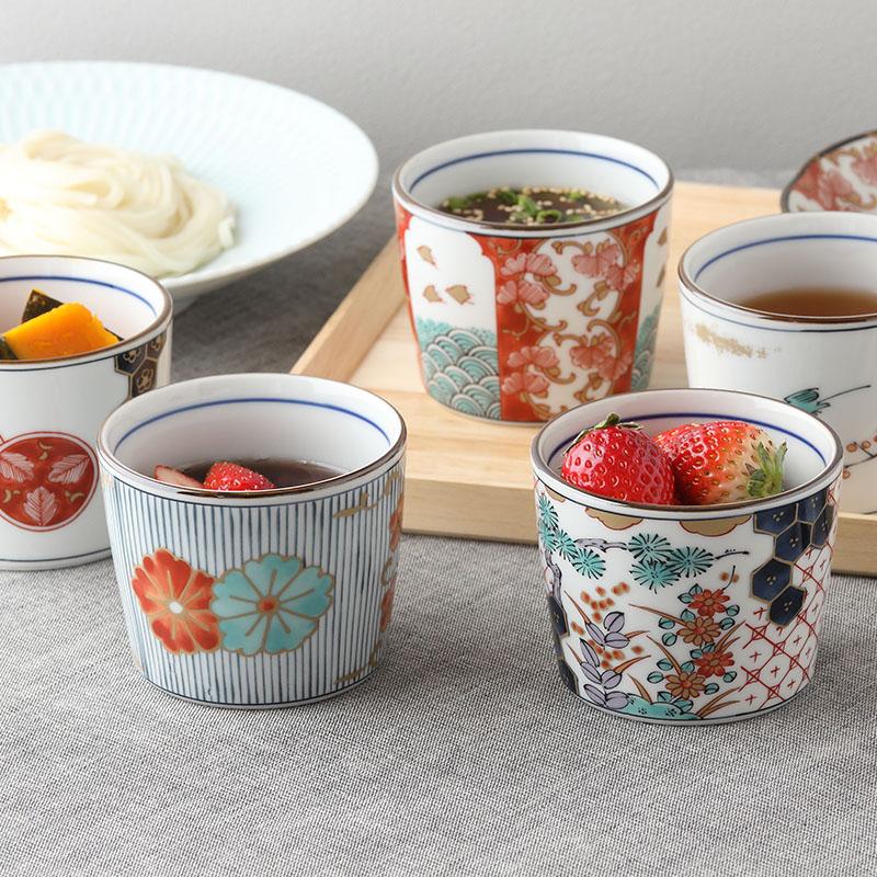 そば猪口 230cc 染錦古伊万里 和柄 伝統模様 おしゃれ レトロ 蕎麦猪口