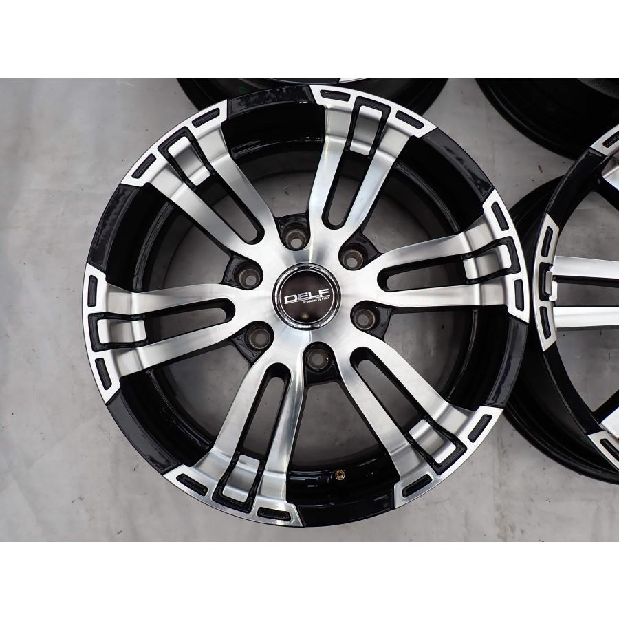 4本 会社宛 送料無料 17×6.5J フレックス FLEX DELF-02 アルミ