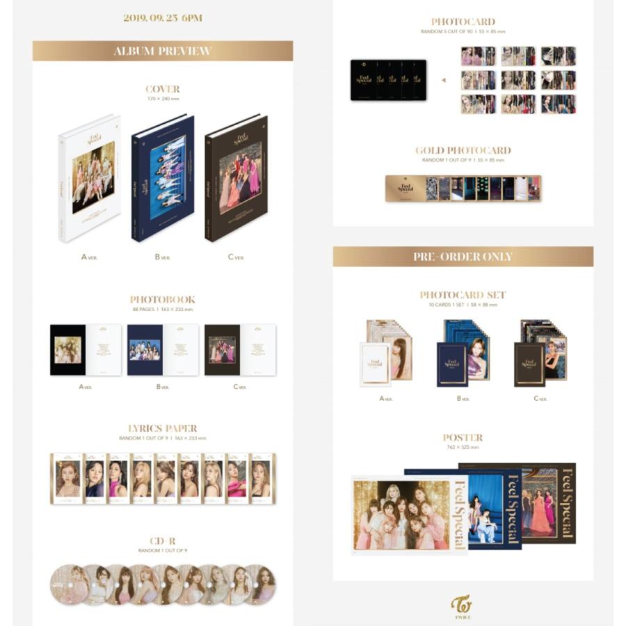 プレオーダー特典【VER選択|CD|全曲和訳】TWICE 8th Mini Feel Special