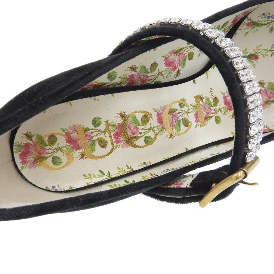GUCCI（グッチ） ヒール パンプス ラインストーン ストラップ 靴