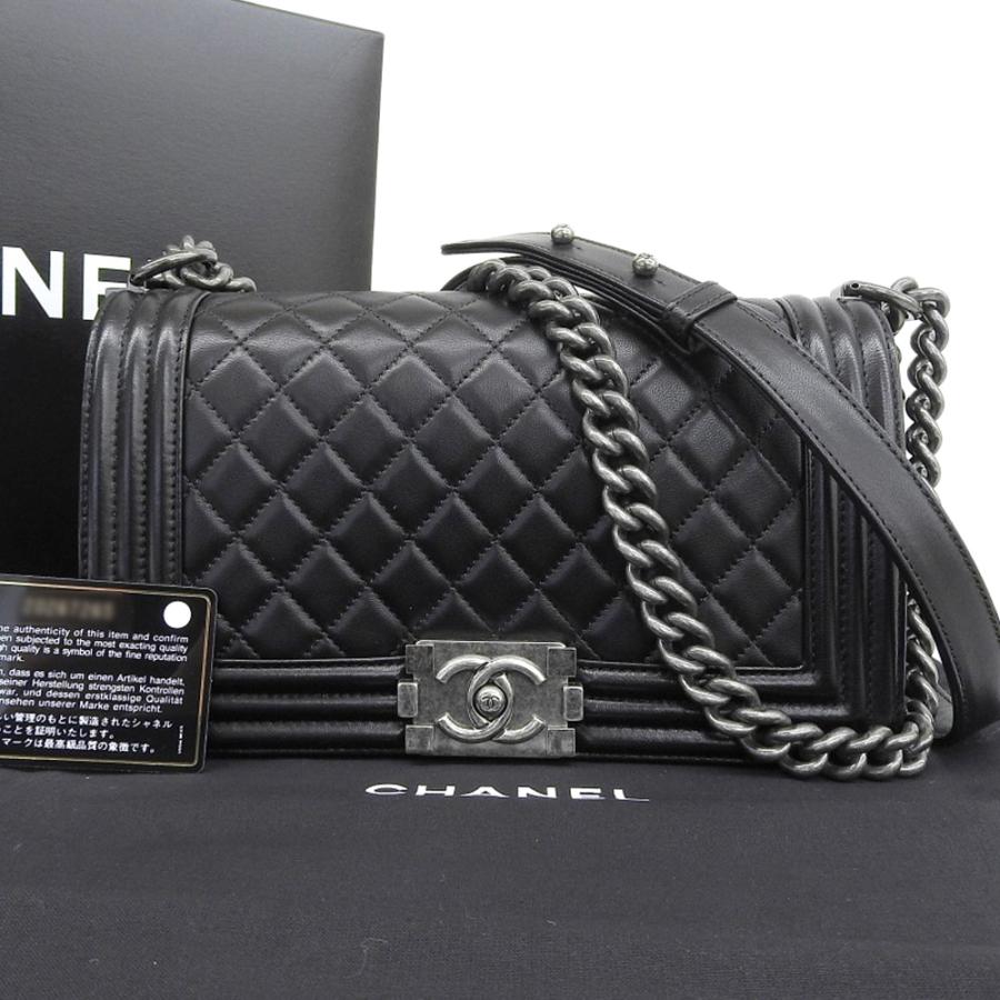 BOY CHANEL シャネル ボーイシャネル25 ショルダーバッグ シルバー金具
